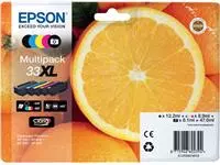 Een Inktcartridge Epson 33XL T3357 2x zwart + 3 kleuren koop je bij Alles voor uw kantoor