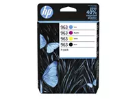 Een Inktcartridge HP 6ZC70AE 963 zwart + 3 kleuren koop je bij The Cartridge Company