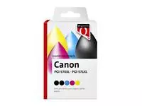 Een Inktcartridge Quantore alternatief tbv Canon PGI-570XL CLI-571XL 2x zwart 3x kleur koop je bij Van Leeuwen Boeken- en kantoorartikelen
