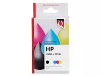 Inktcartridge Quantore alternatief tbv HP CB336EE CB338EE 350XL 351XL zwart en kleur