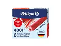 Een Inktpatroon Pelikan 4001 rood koop je bij MV Kantoortechniek B.V.