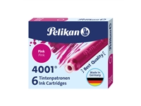 Inktpatroon Pelikan 4001 roze 6 stuks