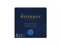 Een Inktpatroon Waterman internationaal Florida blauw pak à 6 stuks koop je bij Van Leeuwen Boeken- en kantoorartikelen
