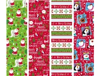 Inpakpapier Design Group Kerst 300x100cm assorti