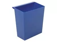 Een Inzetbak voor vierkante tapse papierbak blauw koop je bij Van Hoye Kantoor BV