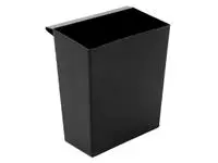 Inzetbak voor vierkante tapse papierbak zwart