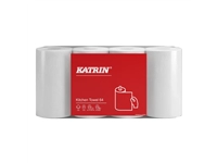 Een Essuie-tout cuisine Katrin 87075 2 épaisseurs blanc 4 rouleaux koop je bij Van Hoye Kantoor BV