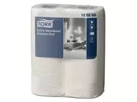 Een Keukenrol Tork extra rollen absorberend papier 2-laags 2 rollen 120269 koop je bij EconOffice