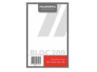 Een Kladblok Aurora 135x210mm blanco 200 vel 45gr koop je bij Van Leeuwen Boeken- en kantoorartikelen