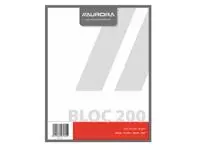 Kladblok Aurora 210x270mm blanco 200 vel 45gr