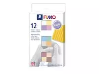Een Klei Fimo soft colour pak à 12 pastel kleuren koop je bij Van Leeuwen Boeken- en kantoorartikelen