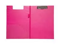 Een Klembordmap MAUL A4 staand met penlus PVC neon roze koop je bij EconOffice