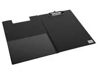 Een Klembordmap Quantore A4 staand PVC zwart met 100mm klem + penlus koop je bij L&amp;N Partners voor Partners B.V.