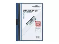 Een Klemmap Durable Duraclip A4 3mm 30 vellen blauw koop je bij EconOffice