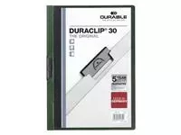 Een Klemmap Durable Duraclip A4 3mm 30 vellen donkergroen koop je bij EconOffice