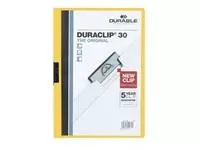 Een Klemmap Durable Duraclip A4 3mm 30 vellen geel koop je bij EconOffice