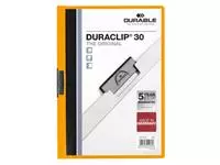Een Klemmap Durable Duraclip A4 3mm 30 vellen oranje koop je bij EconOffice