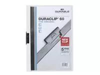 Een Klemmap Durable Duraclip A4 6mm 60 vellen wit koop je bij EconOffice