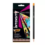 Een Kleurpotloden Bic Intensity Premium assorti etui à 12 stuks koop je bij Totaal Kantoor Goeree