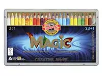 Een Kleurpotloden Koh-i-Noor Jumbo Magic doos 24 kleuren koop je bij MV Kantoortechniek B.V.