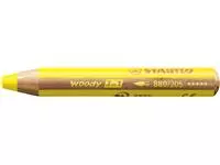 Een Kleurpotloden STABILO 880 woody 3 in 1 multitalent geel koop je bij Van Leeuwen Boeken- en kantoorartikelen