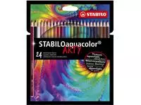 Een Kleurpotloden STABILO 1624 aquacolor Arty assorti etui à 24 stuks koop je bij EconOffice