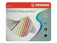 Een Kleurpotloden STABILO 1624 aquacolor assorti blik à 24 stuks koop je bij L&amp;N Partners voor Partners B.V.