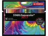 Een Kleurpotloden STABILO 1636 aquacolor Arty assorti etui à 36 stuks koop je bij EconOffice