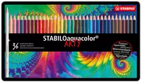 Kleurpotloden STABILO 1636 aquacolor assorti blik à 36 stuks