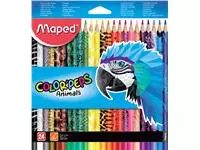 Een Kleurpotlood Maped Color&#39;Peps Animals set á 24 kleuren koop je bij EconOffice