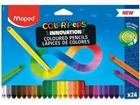Een Kleurpotlood Maped Color&#39;Peps Infinity doos à 24 kleuren koop je bij Van Hoye Kantoor BV