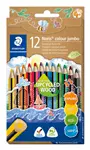 Een Kleurpotlood Staedtler Noris Colour Jumbo set à 12 kleuren koop je bij Goedkope Kantoorbenodigdheden