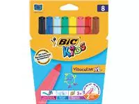 Een Kleurstift BicKids Visacolor XL assorti blister à 8 stuks koop je bij Goedkope Kantoorbenodigdheden