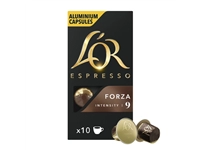 Een Koffiecups L&#39;Or espresso Forza 10 stuks koop je bij Totaal Kantoor Goeree