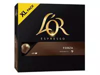 Een Koffiecups L&#39;Or espresso Forza 20 stuks koop je bij KantoorProfi België BV
