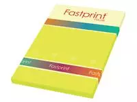 Een Kopieerpapier Fastprint A4 120gr zwavelgeel 100vel koop je bij Van Leeuwen Boeken- en kantoorartikelen