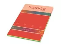 Een Kopieerpapier Fastprint A4 160gr 10kleuren x5vel koop je bij Van Leeuwen Boeken- en kantoorartikelen
