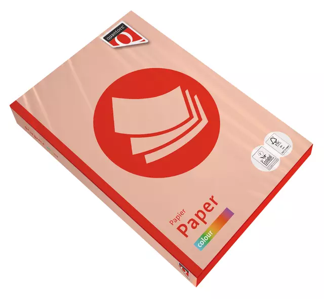 Kopieerpapier Quantore Colour A4 120gr zalm 250 vel