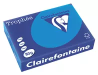 Kopieerpapier Trophee A4 80gr caribien blauw 500 vel