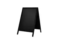 Een Krijt stoepbord Europel 660x1040mm zwart koop je bij EconOffice