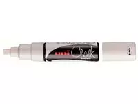 Een Krijtstift Uni-ball chalk schuin 8.0mm wit koop je bij Totaal Kantoor Goeree