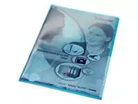 Een L-map Leitz Premium lasnaad copy safe 0.15mm PVC A4 blauw koop je bij Totaal Kantoor Goeree
