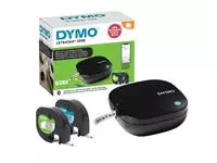 Labelprinter Dymo LetraTag 200B draagbaar bluetooth 12mm zwart promopack