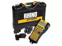 Een Labelprinter Dymo Rhino 5200 industrieel abc 19mm geel in koffer koop je bij Van Hoye Kantoor BV