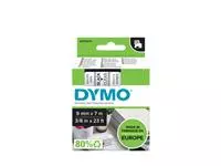 Een Labeltape Dymo LabelManager D1 polyester 9mm zwart op transparant koop je bij KantoorProfi België BV