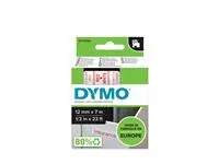 Een Labeltape Dymo LabelManager D1 polyester 12mm rood op wit koop je bij Van Leeuwen Boeken- en kantoorartikelen