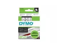 Een Labeltape Dymo LabelManager D1 polyester 19mm zwart op transparant koop je bij Van Leeuwen Boeken- en kantoorartikelen