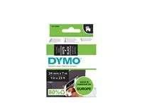 Een Labeltape Dymo LabelManager D1 polyester 24mm wit op zwart koop je bij L&amp;N Partners voor Partners B.V.