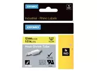Een Labeltape Dymo Rhino industrieel krimpkous 12mm zwart op geel koop je bij L&amp;N Partners voor Partners B.V.