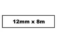 Een Labeltape Quantore TZE-231 12mm x 8m zwart op wit koop je bij MV Kantoortechniek B.V.